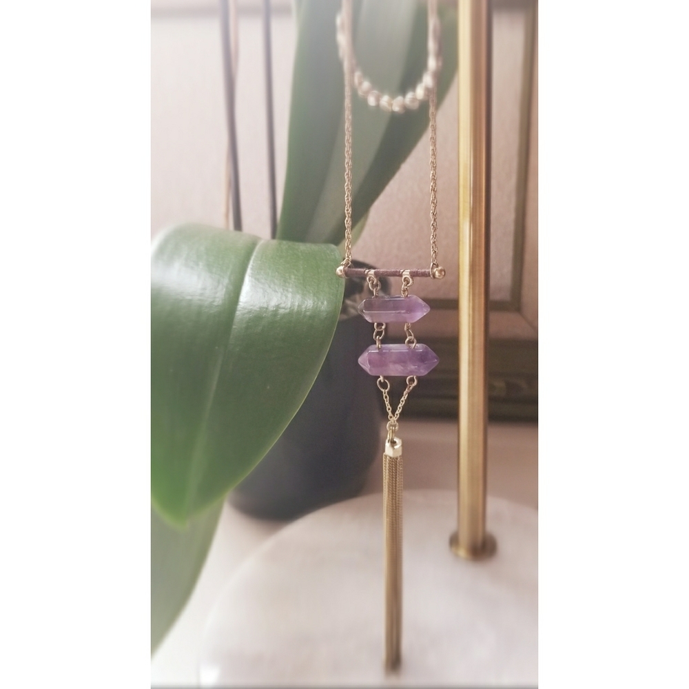 Amethyst Crystal Necklace